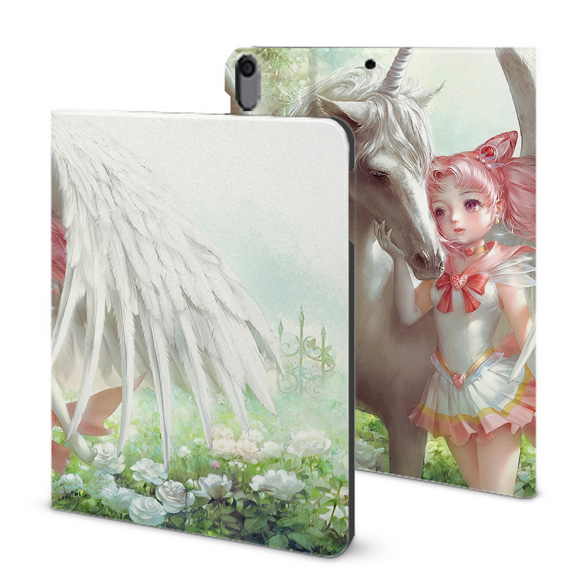 （画像用） 美少女戦士セーラームーン Sailor Moon IPad ケース ブック型 PUレザー TPU 耐衝撃 軽量 薄型 ペン収納なし 全面保護 IPad 各モデル対応